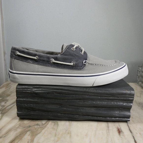 Sperry Men's Bahama II Boat Shoe, SW Grey/Navy, 11 M US - Picture 4 of 9